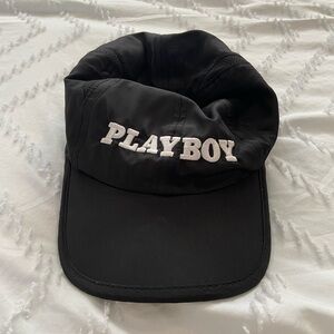 PLAYBOY Black and White Logo Cap
